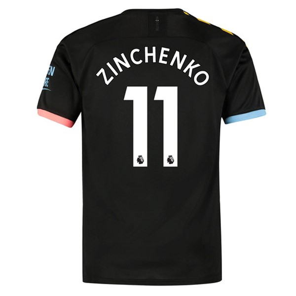 Trikot Manchester City NO.11 Zinchenko Auswarts 2019-20 Schwarz Fussballtrikots Günstig